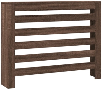 vidaXL Heizkörper-Wäschetrockner Heizkörperverkleidung Braun Eiche 104 x 20 x 82 cm Holzwerkstoff