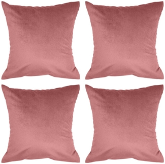 Amilian Kissenbezüge - 4er Set Kissenbezug - Zierkissenbezüge - Kissenhüllen, (4 Stück), 45x45 cm, Kissenhülle für Kissen, Zierkissen, Sofakissen, Dekokissen