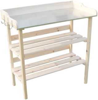 Pfanztisch Holz Gartentisch Gärtnertisch Gartenarbeitstisch Beistelltisch Tisch