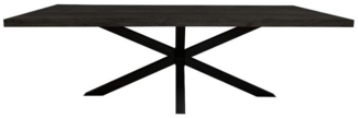 Villa Möbel Esstisch Esstisch Devereux Black (Packung, 1-St, 1 Tisch), Massivholz mit Matrix-Gestell