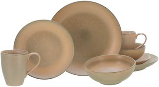 CreaTable Kombiservice Sierra Nevada Tierra Kombiservice 8-tlg (8-tlg), 2 Personen, Steinzeug