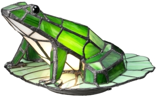Elstead Lighting Frog Animal Tischleuchte Tiffany-Stil Bronze G9