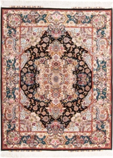 Morgenland Perserteppich - Täbriz - Royal - 200 x 150 cm - dunkelblau