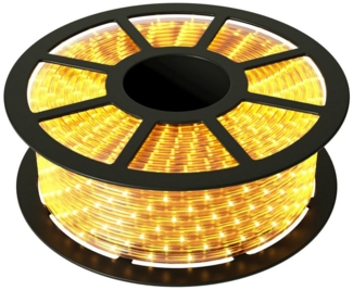 COSTWAY LED-Lichterschlauch 10M Lichterschlauch mit 360 LEDs