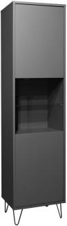 Vitrine Erna 51x45x197 Anthrazit matt Lack 14769-D