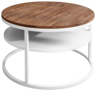 Lookway Couchtisch CIRI LOFT mit Ablage (1 Tisch), Durchmesser: 70 cm