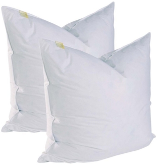 GMD Living Federkissen MADRID, 2 Kissen, guter Feuchtigkeits- und Temperaturausgleich, 2er Set Federkissen, verschiedene Größen, verschiedene Füllgewichte