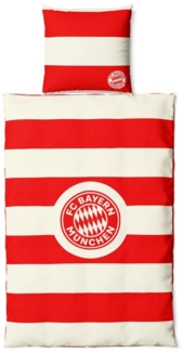 FC Bayern München Bettwäsche FC Bayern München I Bettwäsche Microfaser I Unisex I Rot/Weiß, 100% Polyester