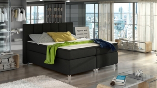 Basilio 160X200, Boxspring Bett, Schwarz