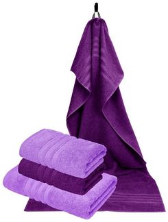 Lashuma Handtuch Set London, Frottee (Set, 4-St), Made in Portugal, 100% Baumwolle, Langlebig, Superweich, Saugstark