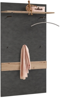 Garderobenpaneel >Birkenhead< in Matera - 80x144,5x27cm (BxHxT)