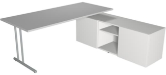 Kerkmann Schreibtisch start up BxT 180x80 mit Sideboard lichtgrau