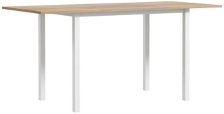 HOMCOM Klapptisch Esszimmertisch für 6 Personen, 160cm x 70cm x 76cm (Küchentisch, 1-St, Esstisch), für Esszimmer, Küche, Braun