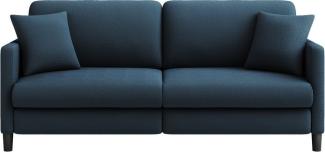 OUNUO Sofa 2-Sitzer Modernes Polstersofa Couch mit 2 Zierkissen 195cm Sofa