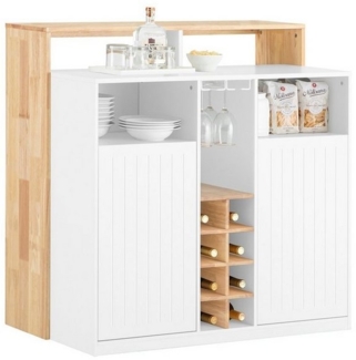 SoBuy Buffet KNL07 Kücheninsel Küchenschrank Kommode Sideboard Bartisch Esstisch