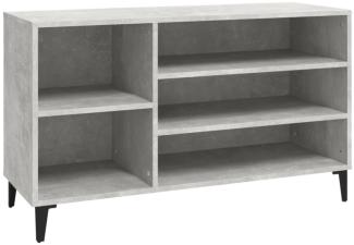 vidaXL Schuhregal Betongrau 102x36x60 cm Holzwerkstoff 819752