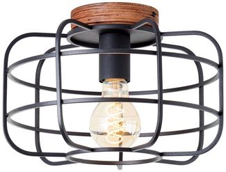 Brilliant Leuchten 99706-66 Deckenleuchte Gwen antik holz schwarz korund 30cm