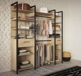 Demeyere GROUP Vorhang-Schrank Riga (B/H/T ca. 180/208/48cm) Made in France, platzsparendes Design