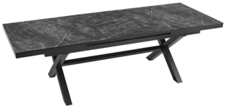 riess-ambiente Gartentisch EMPIRE 200-250cm anthrazit - Keramik, Metall, wetterfest, ausziehbar (Einzelartikel, 1-St), Outdoor · erweiterbar · Terrasse · Modern Design · 12 Sitzplätze
