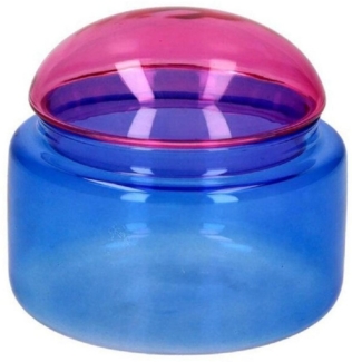 Giftcompany Schmuckkassette Dose mit Deckel Voile Glas Pink Blau