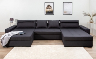 COLLECTION AB Wohnlandschaft XXXL-Josy Relax U-Form Breite 352 cm, mit 2 gleich großen Recamieren, inkl. Bettfunktion, Bettkasten, mit 4 Rückenkissen in zwei Größen