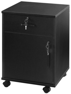Ofcasa Aktenschrank Rollcontainer Schrank (1er Set) Abschließbar mit 1 Schubladen Aktenschrank unter Schreibtisch