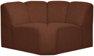 Modulsofa Mojo Boucle Eck-Element, Rostbraun