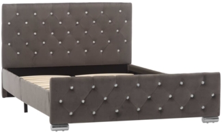 vidaXL Bettgestell Grau Samt 120x200 cm 286831