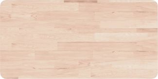 vidaXL Waschtischplatte 100x60x4 cm Massivholz Unbehandelt 342952