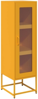 vidaXL Highboard Senfgelb 36x39x123 cm Kaltgewalzter Stahl 853395
