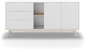 Calicosy Buffet 2 Türen, 2 Fächer und 3 Schubladen L165 cm - Campus - Weiß