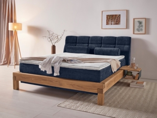 Home affaire Boxspringbett Villads, Liegefläche: 180/200 cm, Inside-Boxspring-Unterbau, recycelte Stoffe