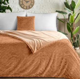 Wohndecke Elegante gesteppte KATE 150x200 cm, Eurofirany, 3D Steppung, kuschelweiche Fellstruktur