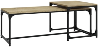 Couchtische, Sofatische 2 Stk. Sonoma-Eiche Holzwerkstoff