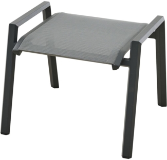 Siena Garden Tauro Hocker – Aluminium & Ranotex in royal-grey (S83266)