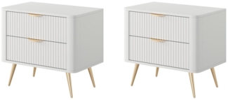 MOEBLO Nachttisch Pholx G (2-St), (BxHxT):63 x 55 x 38 cm