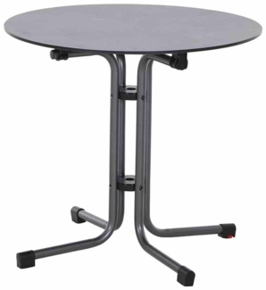 Gartentisch >Sola< in matt-anthrazit, dark stone - 70x80 (HxD)