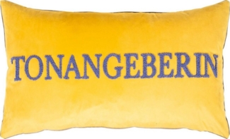 PAD Dekokissen Kissenhülle Tonangeberin Yellow, Spruch, Statement, Schriftzug