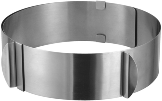 Edelstahl Tortenring verstellbar 16-30 cm