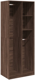 vidaXL Kleiderschrank Braun Eichen-Optik 80x50x200 cm Holzwerkstoff 3307762