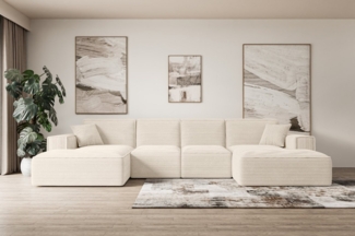 ALTDECOR Wohnlandschaft SIERRA-U-S, Couch mit Schlaffunktion, Wohnzimmer - Wohnlandschaft, Corner Sofa Bett Eckcouch Couch L-Form Schlafcouch Ausziehbar