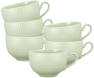 Seltmann Weiden Amina Milchkaffeetasse 0,35 l 6er Set Seladon