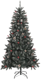 vidaXL Künstlicher Weihnachtsbaum mit Ständer Grün 180 cm PVC 345180