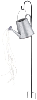 LED Solarleuchte, Gießkanne, LEDs flackern, H 130 cm