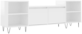 vidaXL TV-Schrank Hochglanz-Weiß 160x35x55 cm Holzwerkstoff 831342