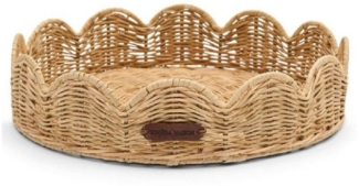 Rivièra Maison Tablett Tablett Schale Benoa Scalop Tray Rustic Rattan