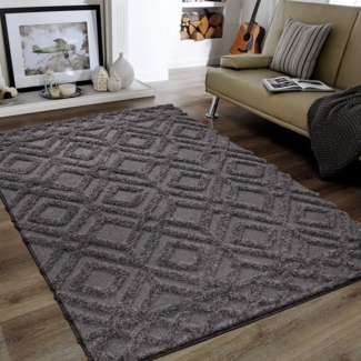 Sanat Hochflor-Teppich Luxus 3506, rechteckig, Höhe: 30 mm, robuster Langflor, weich, Wohnzimmer, Schlafzimmer