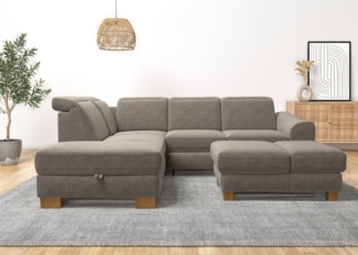 Home affaire Ecksofa Dundee L-Form, wahlweise mit Kopfteilverstellung und zusätzlich mit Bettfunktion