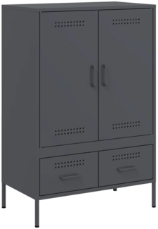 vidaXL Highboard Anthrazit 68x39x101,5 cm Stahl 843110