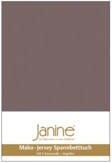 Janine Mako Jersey Spannbetttuch Bettlaken 140-160x200 cm OVP 5007 47 cappuccino